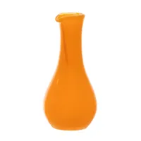 carafe en verre orange h29xd13cm
