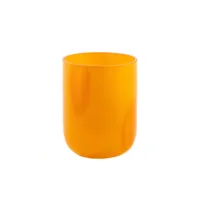 verre à eau en verre orange h9xd7cm