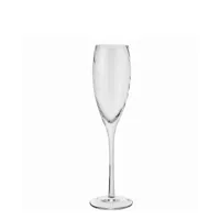 set de 4 verres à champagne en verre transparent h25