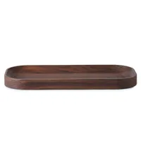 warm nordic plateau carved wood oval noyer