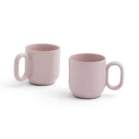 hay mug barro lot de 2 pink