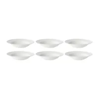 rörstrand assiette creuse swedish grace 25 cm, lot de 6 snö (blanc) blanc