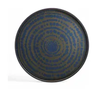 plateau rond en bois midnight beads - ethnicraft accessories