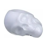 bol crâne blanc memento - nude glass