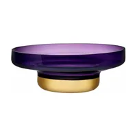 bol contour large violet et base dorée - nude glass